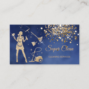 Maid Cleaning House professional Cleaning Services Business Card