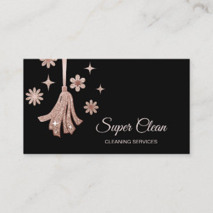Maid Cleaning House Professional Cleaning Services Business Card