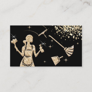 Maid Cleaning House professional Cleaning Services Business Card