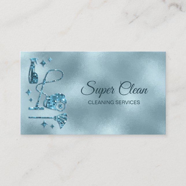 Maid Cleaning House professional Cleaning Services Business Card (Front)