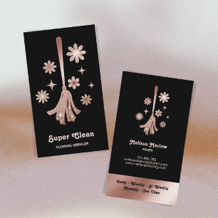 Maid Cleaning House Professional Cleaning Services Business Card