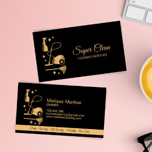 Maid Cleaning House professional Cleaning Services Business Card