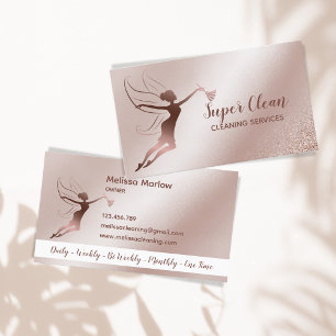 Maid Cleaning House professional Cleaning Services Business Card