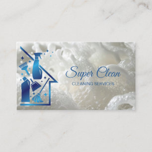 Maid Cleaning House professional Cleaning Services Business Card