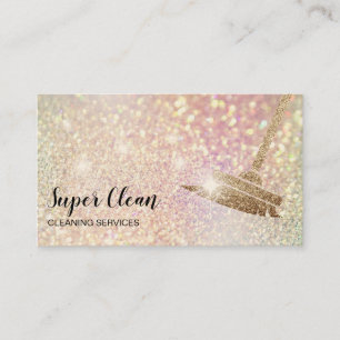 Maid Cleaning House Sparkling Business Card