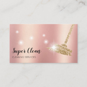 Maid Cleaning House Sparkling Business Card
