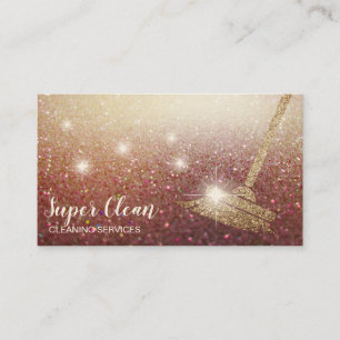 Maid Cleaning House Sparkling Business Card