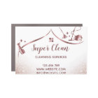 Maid Cleaning House Sparkling Rose Gold Car Magnet