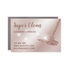 Maid Cleaning House Sparkling Rose Gold