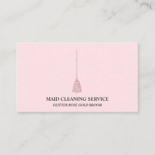 Maid Cleaning Housekeeper janitorial home Business Card