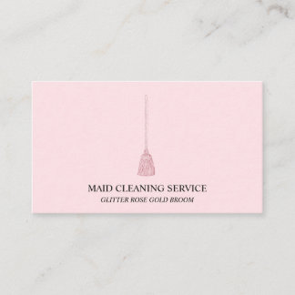 Maid Cleaning Housekeeper janitorial home Business Card