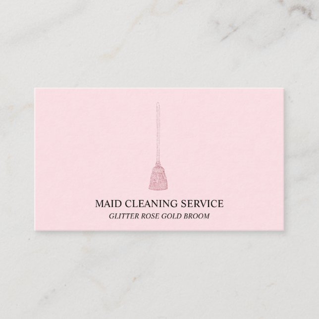 Maid Cleaning Housekeeper janitorial home Business Card (Front)