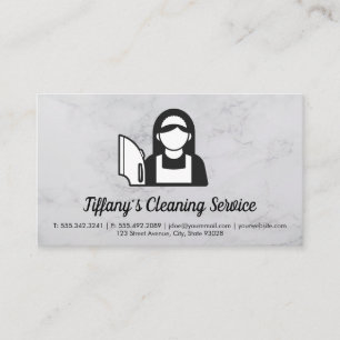 Maid Cleaning Service Business Card