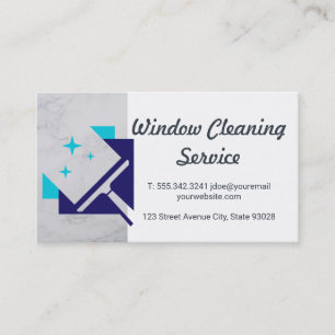 Maid Cleaning Service Cleaner Squeegee Business Card