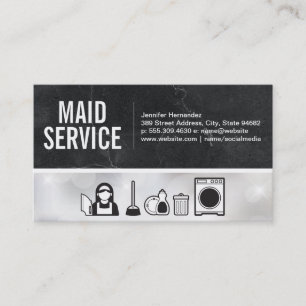 Maid Cleaning Services Business Card