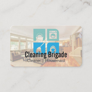 Maid Cleaning Services   Sanitising Business Card