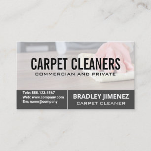 Maid Cleaning Table Janitorial Services Business Card