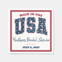 Maid in the USA, Stars, Stripes Bridal Shower