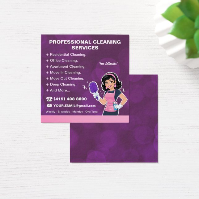 Maid Janitorial Lady House Cleaning Service (Desk)