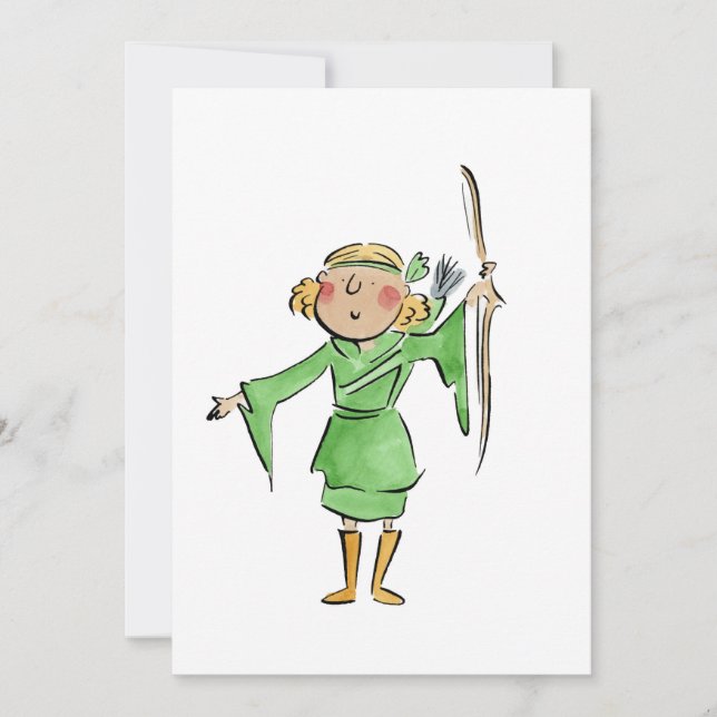Maid Marian Invitation (Front)