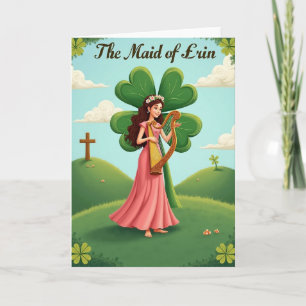 Maid Of Erin Irish Scene Card