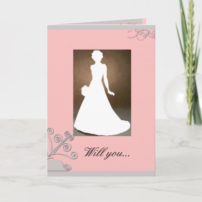 Maid of Honor invitation card (Front)