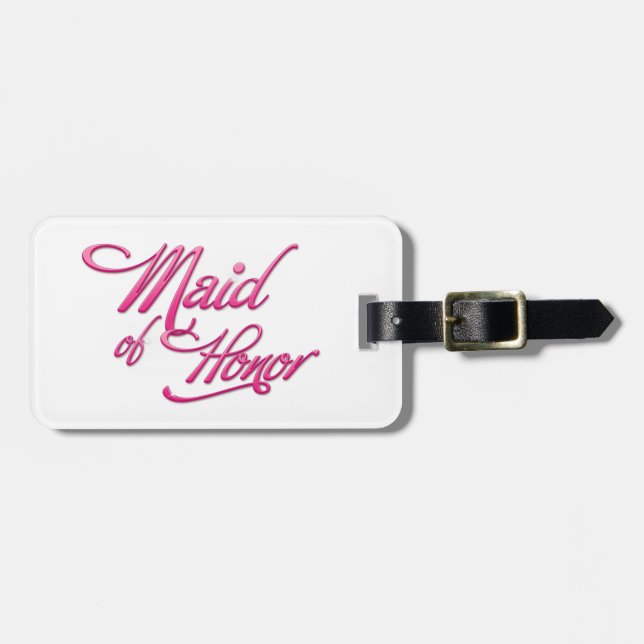 Maid Of Honor Luggage Tag (Front Horizontal)