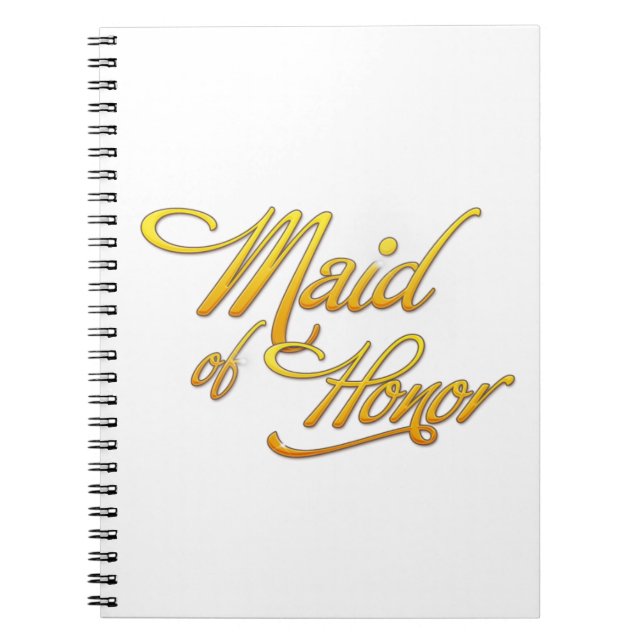 Maid Of Honor Notebook (Front)
