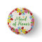 MAID OF HONOR Spring Flowers Chic Wedding Name Tag