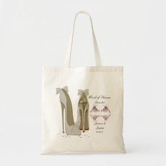Maid of Honor Wedding Shoes Tote Gift Bag