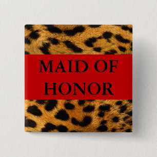 Maid of Honour 15 Cm Square Badge
