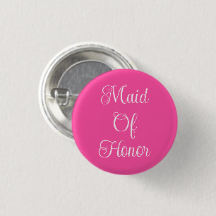 Maid Of Honour 3 Cm Round Badge