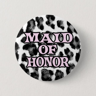 Maid of Honour 6 Cm Round Badge