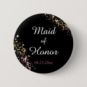 Maid of Honour 6 Cm Round Badge