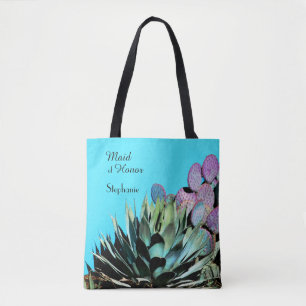 Maid of Honour, Agave & Cactus Personalised Tote Bag