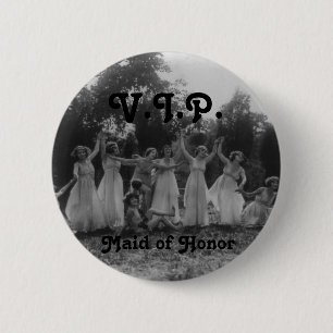 Maid of Honour Bachelorette Party Flair 6 Cm Round Badge