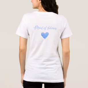'Maid of Honour' Bachelorette Wedding Bridal Party Tri-Blend Shirt
