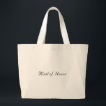 Maid of Honour Bag<br><div class="desc">Navy/Natural Bag Wording-MAid of Honour</div>