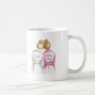 Maid of Honour? Blonde Bun Bride Dk Bl Bun Maid Coffee Mug