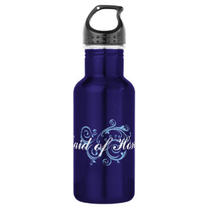 Maid of Honour, Blue Scroll 532 Ml Water Bottle