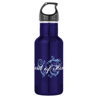 Maid of Honour, Blue Scroll 532 Ml Water Bottle
