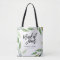Maid of Honour Bohemian Leaves Wedding Tote Bag