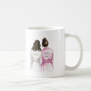 Maid of Honour? Br Wavy Bride Dk Br Bun Maid Coffee Mug