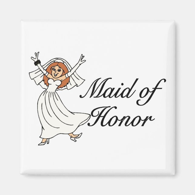 Maid Of Honour (Bride) Magnet (Front)