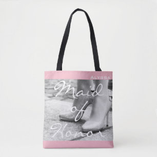 Maid of Honour Bridesmaid High Heels Tote Bag