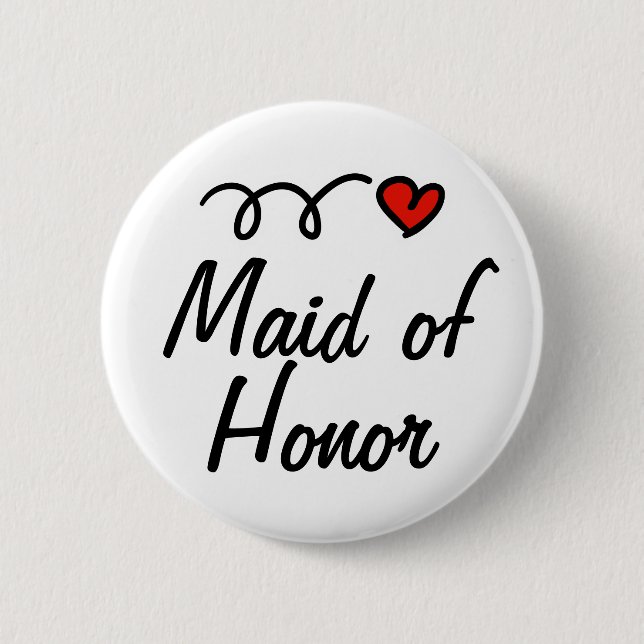 Maid of Honour button (Front)