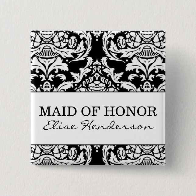 Maid of Honour Button (Front)