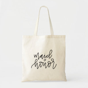 Maid of Honour Calligraphy Tote Bag