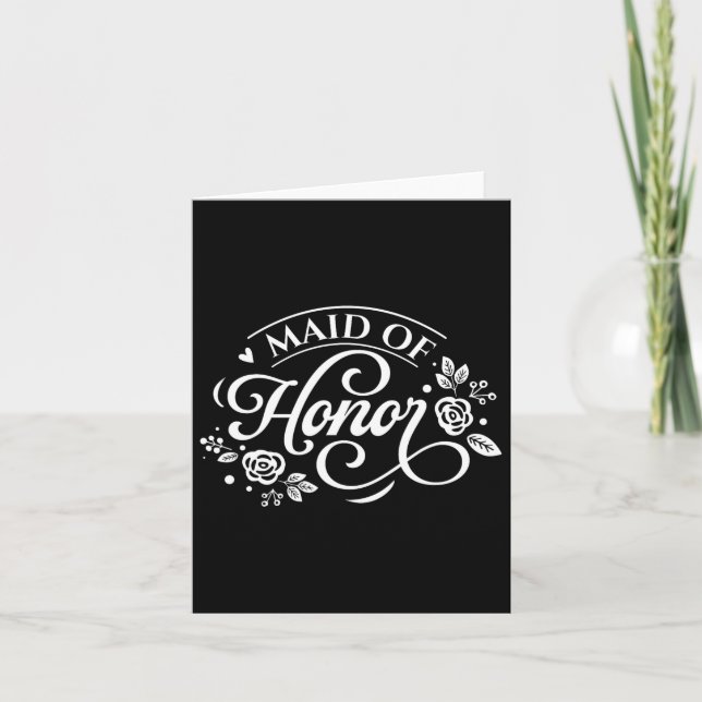Maid Of Honour  Card (Front)