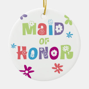 Maid of Honour Ceramic Tree Decoration